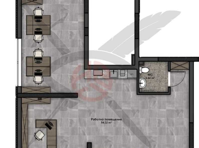 Офис в София, Люлин 4 - 131 кв.м за 1301 €/кв.м - Снимка #1