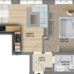 Двустаен апартамент в Пловдив, Христо Смирненски - 63 кв.м за 969 €/кв.м - Снимка #1