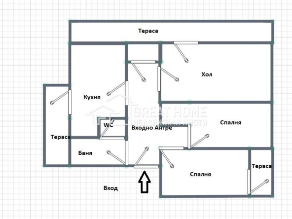 Четиристаен апартамент в Търговище, Център - 109 кв.м за 843 €/кв.м - Снимка #1
