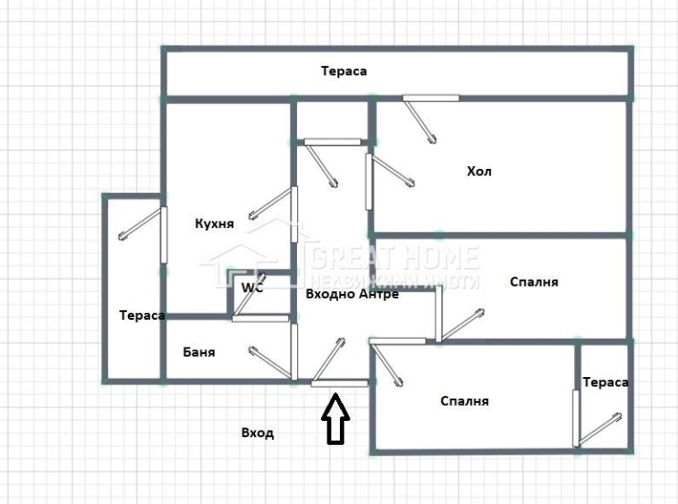 Четиристаен апартамент в Търговище, Център - 109 кв.м за 843 €/кв.м - Снимка #1