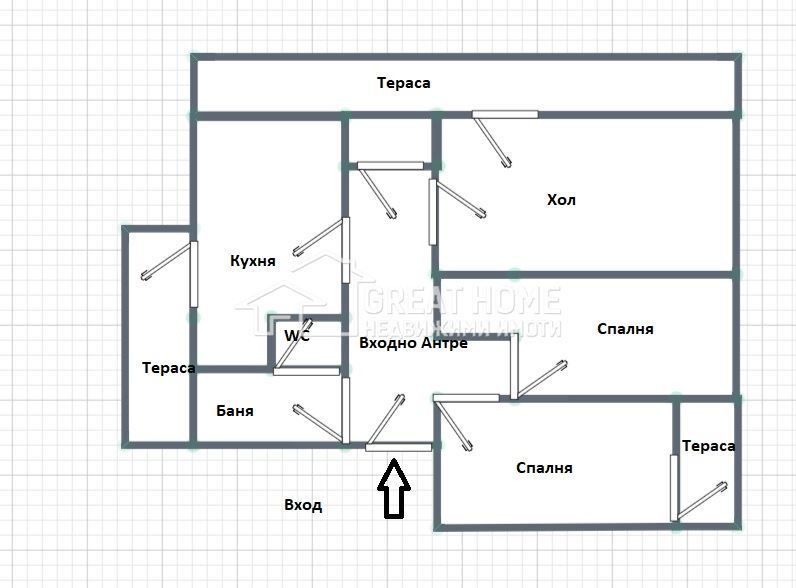 Четиристаен апартамент в Търговище, Център - 109 кв.м за 843 €/кв.м - Снимка #1
