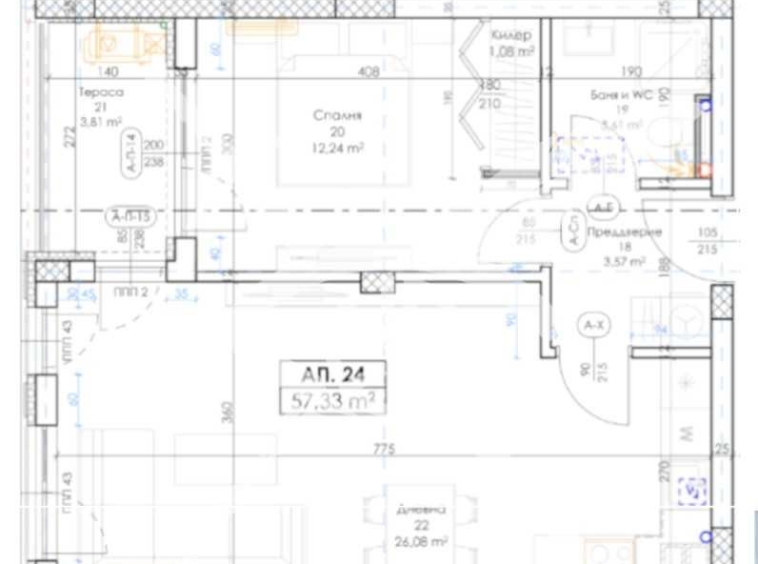 Тристаен апартамент в Пловдив, Беломорски - 65 кв.м за 564 €/кв.м - Снимка #1