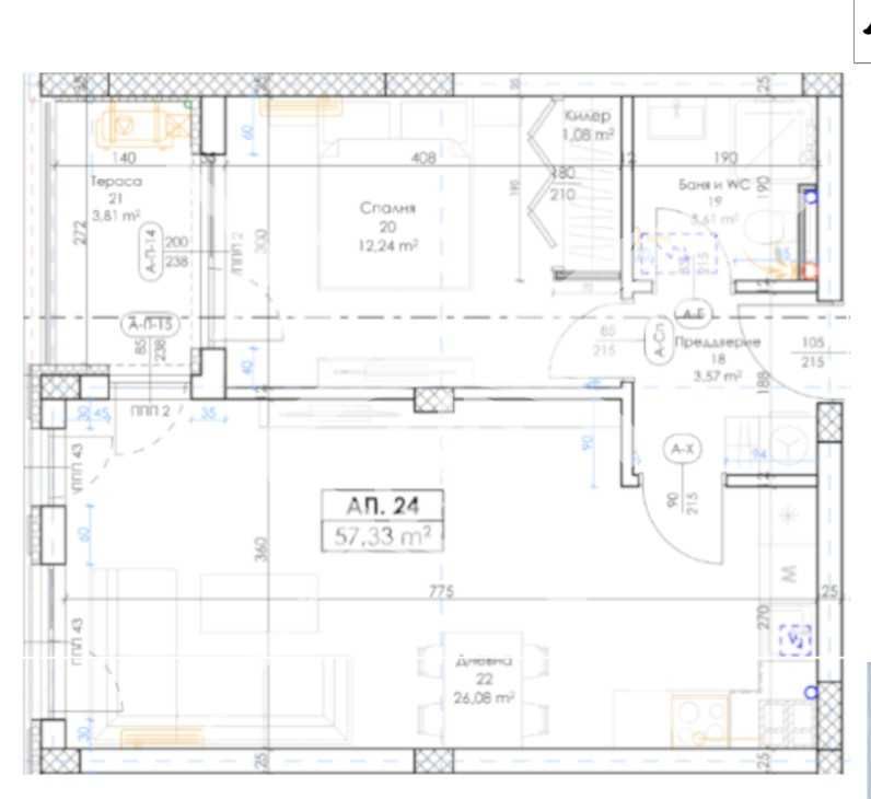 Тристаен апартамент в Пловдив, Беломорски - 65 кв.м за 564 €/кв.м - Снимка #1