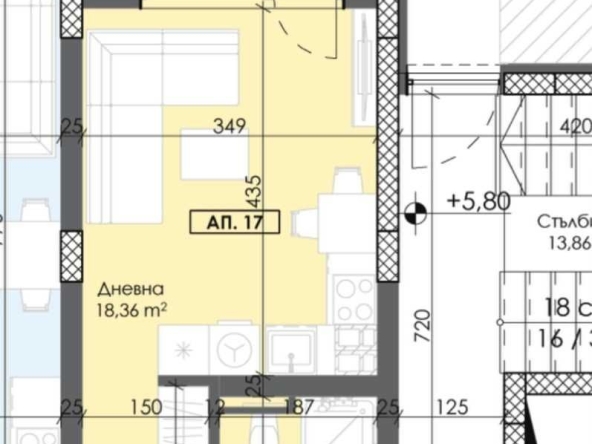Дава се под наем Едностаен апартамент в Пловдив, Тракия - 32 кв.м за 40000 € - Снимка #1