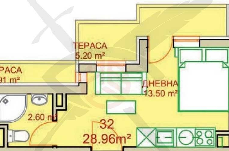 Дава се под наем Едностаен апартамент в София, Студентски град - 35 кв.м за 74529 € - Снимка #1