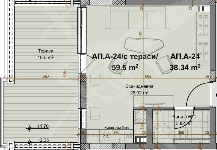 Едностаен апартамент в Пловдив, Христо Смирненски - 69 кв.м за 388 €/кв.м - Снимка #1