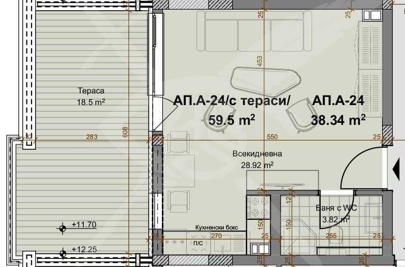 Едностаен апартамент в Пловдив, Христо Смирненски - 69 кв.м за 760 €/кв.м - Снимка #1