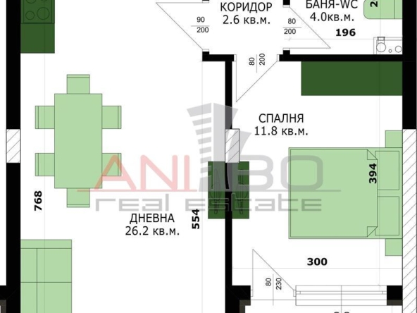 Двустаен апартамент в Варна, Кайсиева градина - 6353 кв.м за 9 €/кв.м - Снимка #1