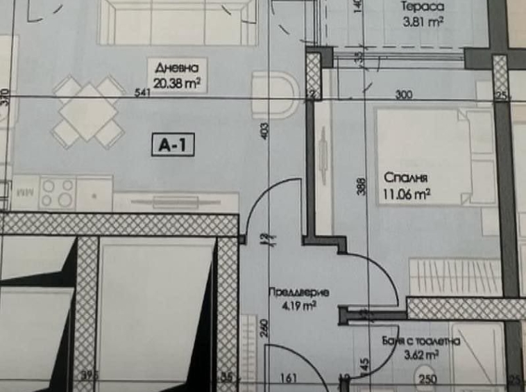 Двустаен апартамент в Пловдив, Гагарин - 67 кв.м за 1030 €/кв.м - Снимка #1