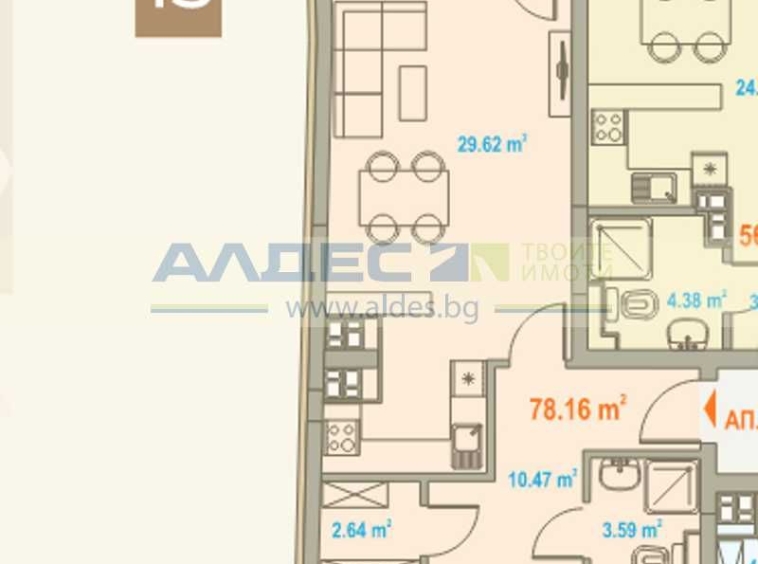Двустаен апартамент в София, Център - 108 кв.м за 1316 €/кв.м - Снимка #1