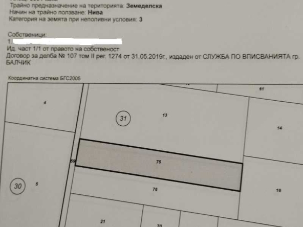 Земеделски имот в с. Соколово, Област Добрич -  кв.м за 2550 €/дка - Снимка #1