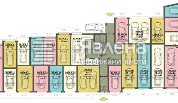 Гараж / Паркомясто в Бургас, Меден рудник - зона В - 21 кв.м за 828 €/кв.м - Снимка #1