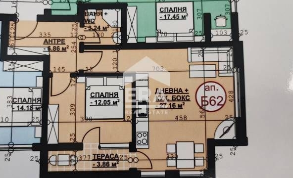 Двустаен апартамент в Хасково, Орфей - 80 кв.м за 961 €/кв.м - Снимка #1