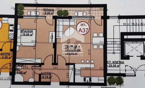 Двустаен апартамент в Хасково, Орфей - 96 кв.м за 954 €/кв.м - Снимка #1