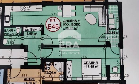 Двустаен апартамент в Хасково, Орфей - 90 кв.м за 956 €/кв.м - Снимка #1