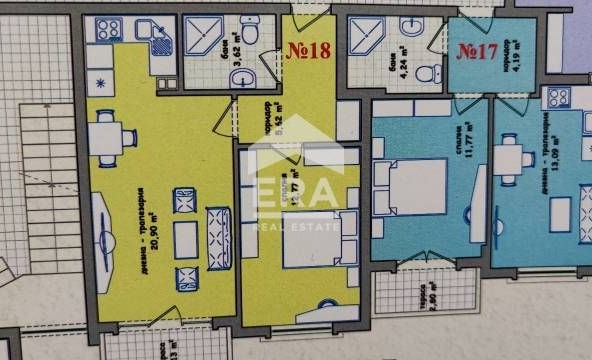 Двустаен апартамент в Хасково, Център - 64 кв.м за 1259 €/кв.м - Снимка #1