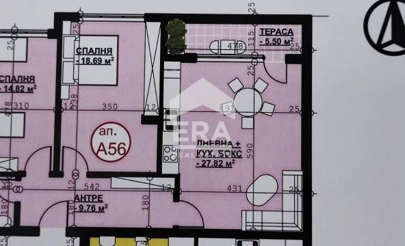 Тристаен апартамент в Хасково, Орфей - 111 кв.м за 615 €/кв.м - Снимка #1