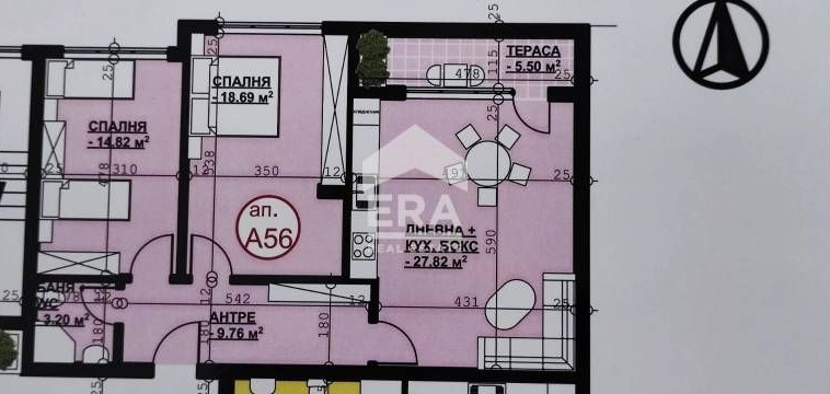 Тристаен апартамент в Хасково, Орфей - 111 кв.м за 615 €/кв.м - Снимка #1