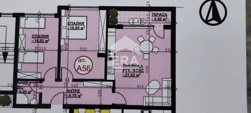 Тристаен апартамент в Хасково, Орфей - 111 кв.м за 615 €/кв.м - Снимка #1