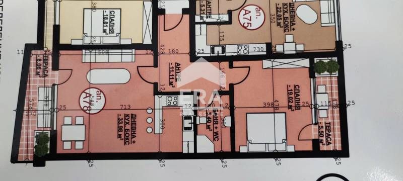 Двустаен апартамент в Хасково, Орфей - 118 кв.м за 614 €/кв.м - Снимка #1