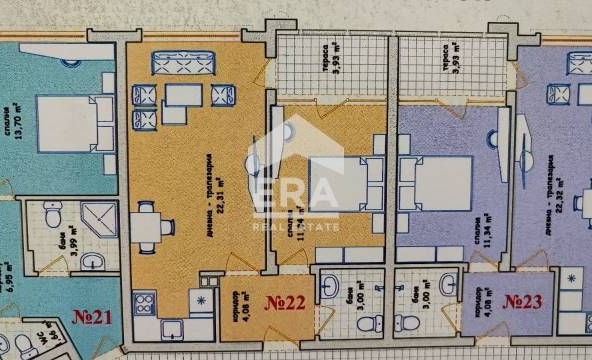 Двустаен апартамент в Хасково, Център - 62 кв.м за 698 €/кв.м - Снимка #1