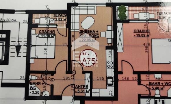 Двустаен апартамент в Хасково, Орфей - 63 кв.м за 613 €/кв.м - Снимка #1