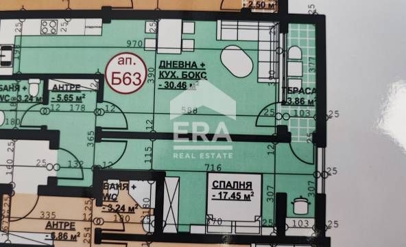 Двустаен апартамент в Хасково, Орфей - 90 кв.м за 616 €/кв.м - Снимка #1