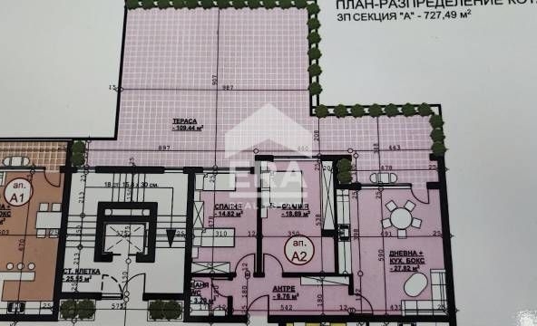 Тристаен апартамент в Хасково, Орфей - 111 кв.м за 615 €/кв.м - Снимка #1
