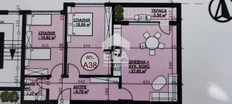 Тристаен апартамент в Хасково, Орфей - 111 кв.м за 615 €/кв.м - Снимка #1