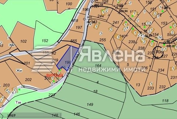 Парцел в с. Мърчаево, Област София-град - 1020 кв.м за 69 €/кв.м - Снимка #1