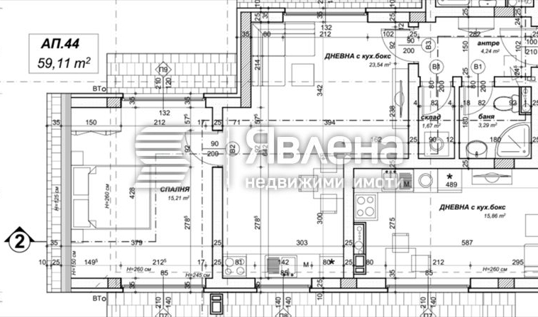 Двустаен апартамент в София, Овча купел 2 - 69 кв.м за 1681 €/кв.м - Снимка #1