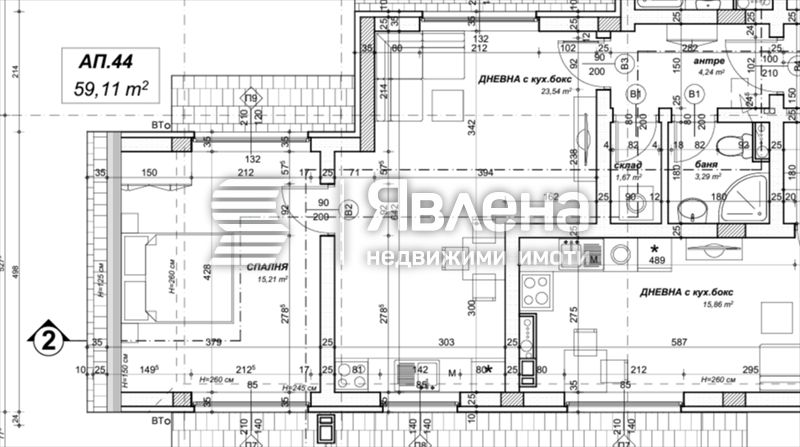 Двустаен апартамент в София, Овча купел 2 - 69 кв.м за 1681 €/кв.м - Снимка #1