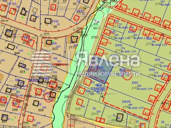 Парцел в София, Симеоново - 1191 кв.м за 227 €/кв.м - Снимка #1