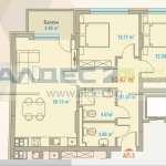 Тристаен апартамент в София, Център - 129 кв.м за 1186 €/кв.м - Снимка #1