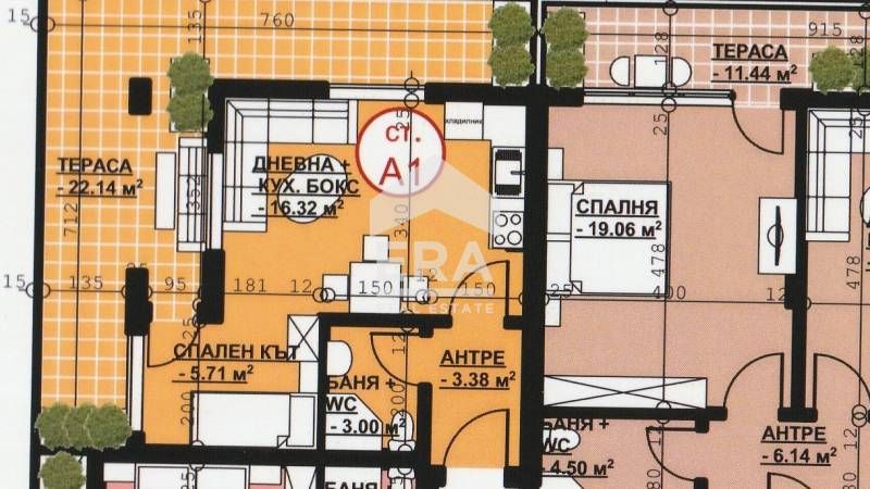 Едностаен апартамент в Хасково, Орфей - 71 кв.м за 959 €/кв.м - Снимка #1