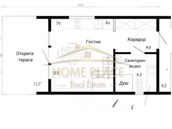 Едностаен апартамент в Варна, Младост 2 - 30 кв.м за 1199 €/кв.м - Снимка #1