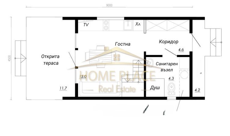 Едностаен апартамент в Варна, Младост 2 - 30 кв.м за 1199 €/кв.м - Снимка #1