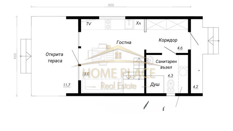 Едностаен апартамент в Варна, Младост 2 - 30 кв.м за 1199 €/кв.м - Снимка #1