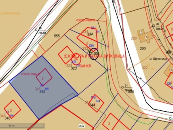 Парцел в Банкя - 1199 кв.м за 63 €/кв.м - Снимка #1