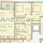 Тристаен апартамент в София, Център - 129 кв.м за 1316 €/кв.м - Снимка #1