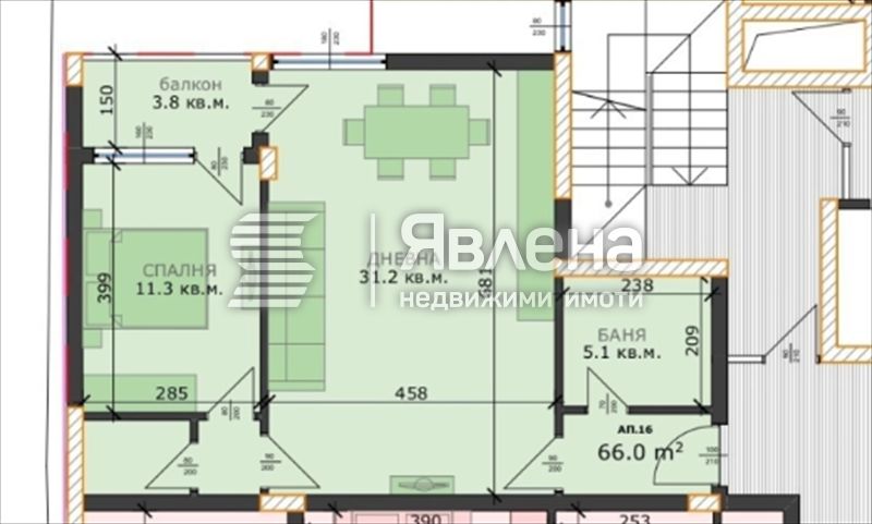 Двустаен апартамент в Варна, м-т Пчелина - 74 кв.м за 610 €/кв.м - Снимка #1