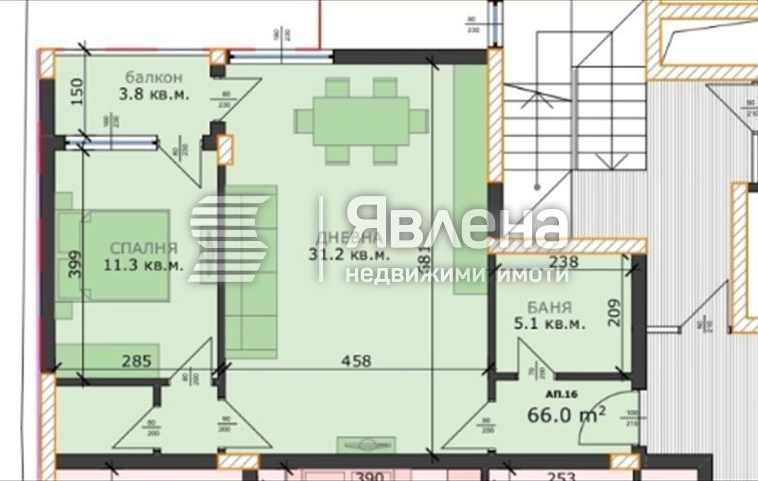 Двустаен апартамент в Варна, м-т Пчелина - 74 кв.м за 1196 €/кв.м - Снимка #1