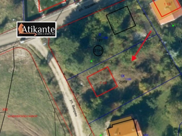 Парцел в Банкя - 696 кв.м за 171 €/кв.м - Снимка #1