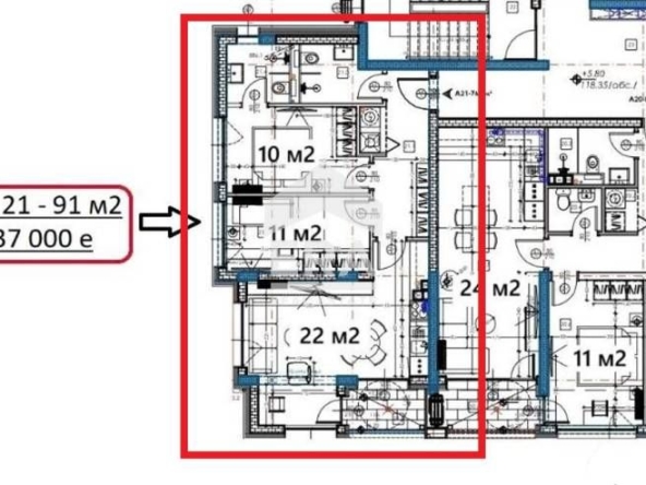 Тристаен апартамент в Варна, Изгрев - 91 кв.м за 1506 €/кв.м - Снимка #1