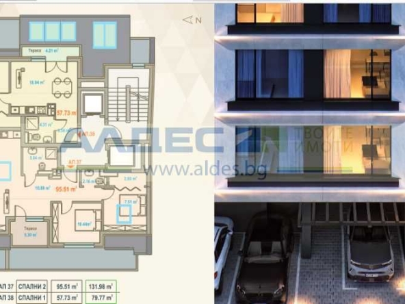 Двустаен апартамент в София, Център - 80 кв.м за 1312 €/кв.м - Снимка #1