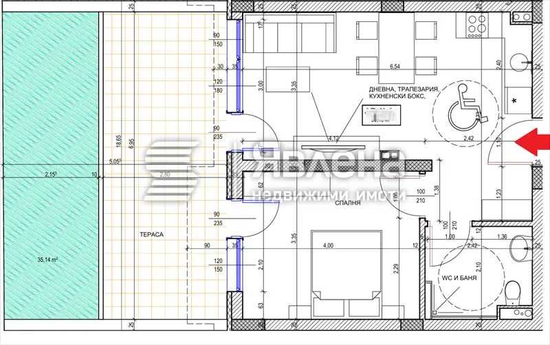 Двустаен апартамент в София, Център - 70 кв.м за 1279 €/кв.м - Снимка #1