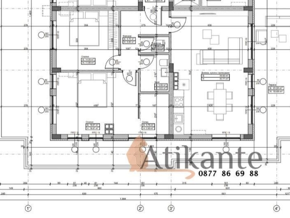 Тристаен апартамент в София, Обеля - 145 кв.м за 1155 €/кв.м - Снимка #1