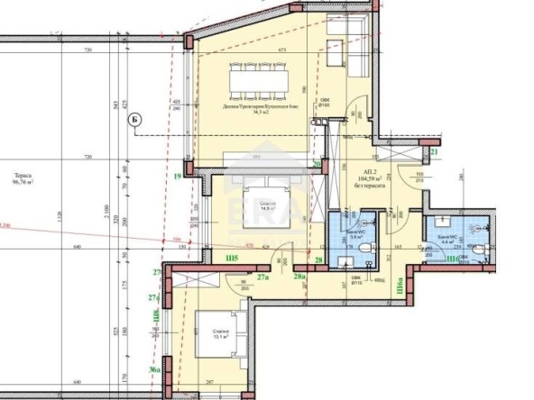 Тристаен апартамент в Русе, Широк център - 132 кв.м за 2050 €/кв.м - Снимка #1