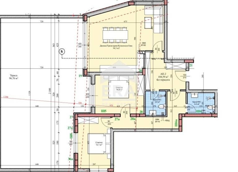 Тристаен апартамент в Русе, Широк център - 132 кв.м за 2050 €/кв.м - Снимка #1