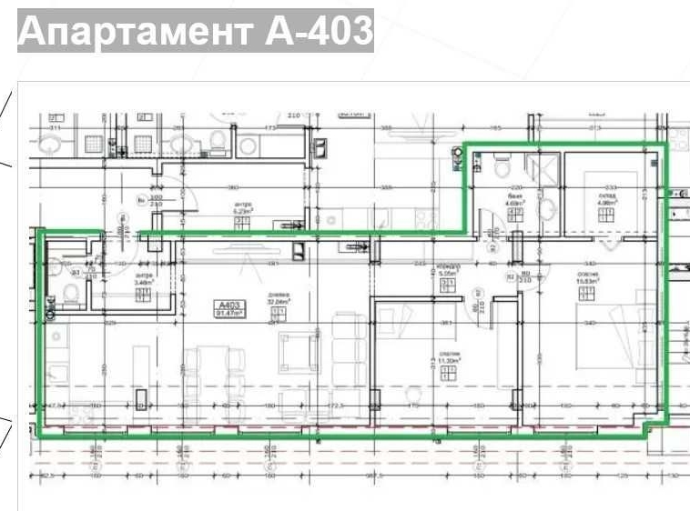 Тристаен апартамент в София, Малинова долина - 112 кв.м за 1448 €/кв.м - Снимка #1
